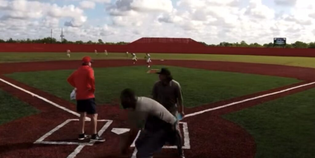 Shocking video shows youth baseball coach getting shot on the field by stray bullet in freak accident