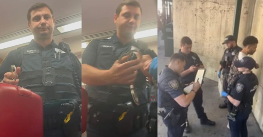 ‘the bear’ writer posts video of cops arresting him: ‘you arrest the one black dude on the train! ’