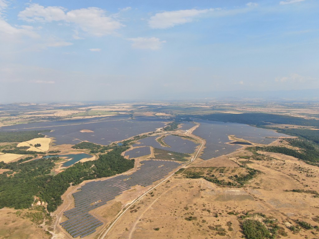 The largest photovoltaic park in Bulgaria and the Balkans. Drone photo: BIRD.BG