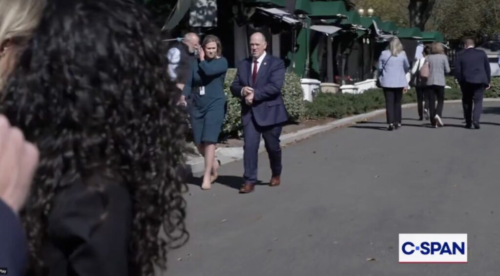 ‘Give Me a Break!’ Tom Homan Huffs at Reporter’s Question About Bribery Scandal