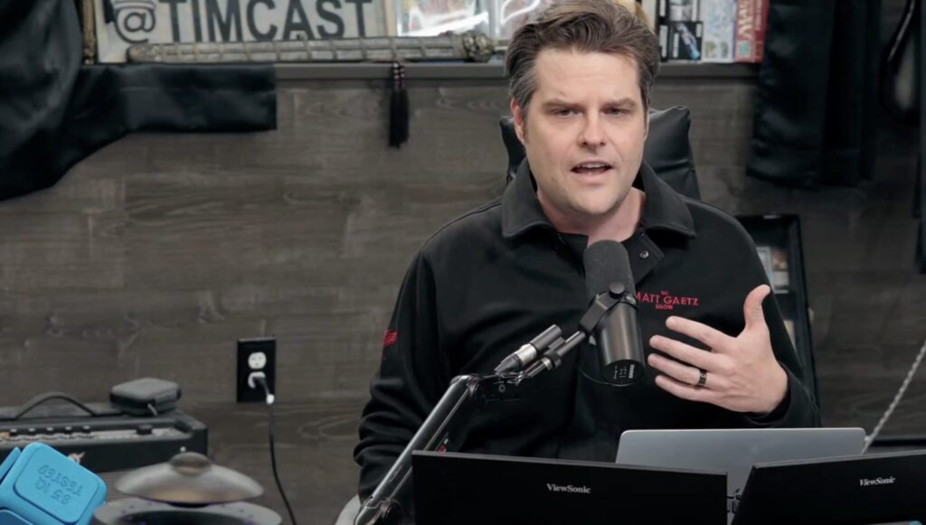 Matt gaetz says members of congress had to wear ‘demoralizing’ qr codes for aipac donors to scan ‘like a can of tomato soup’