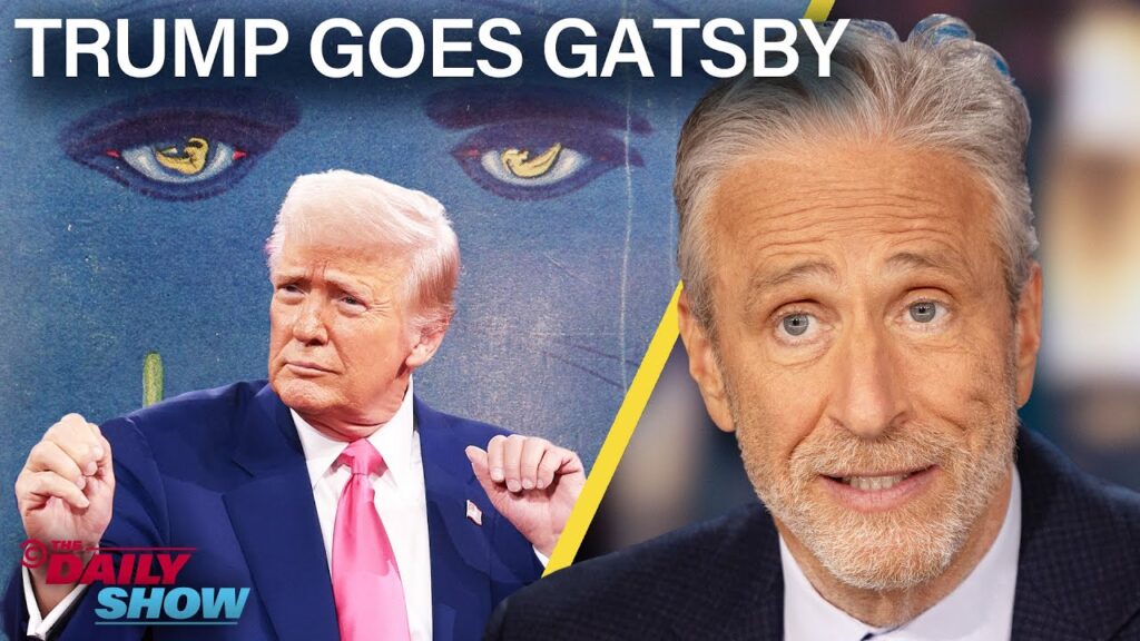 Jon stewart rips trump’s ‘great gatsby-themed ode to decadence and hedonism’: ‘even jeffrey epstein would have thought’ it was too much
