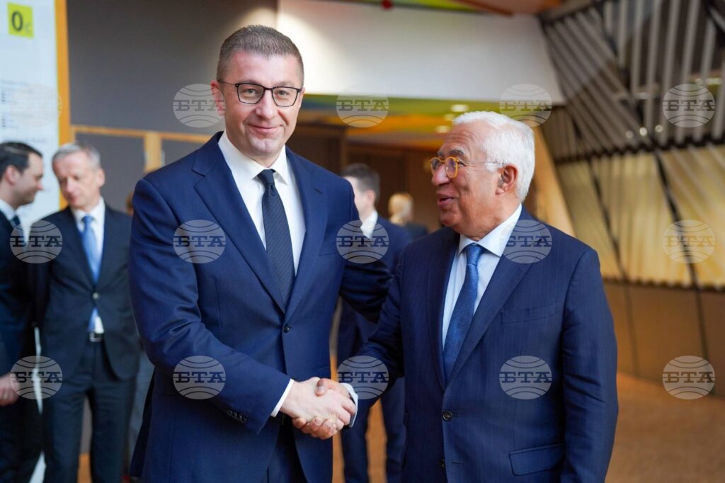 North Macedonia's PM Meets with European Council President