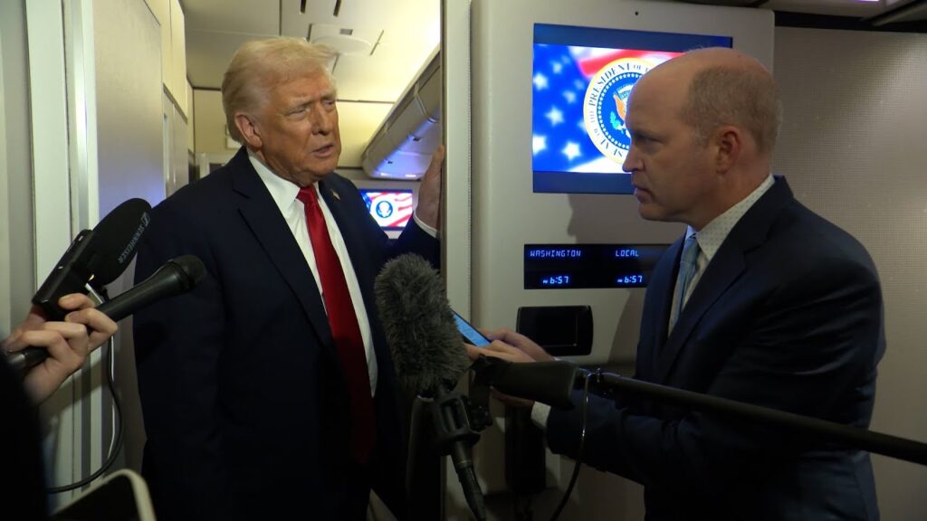 Reporter bluntly asks trump if kash patel is about to be fired 2025