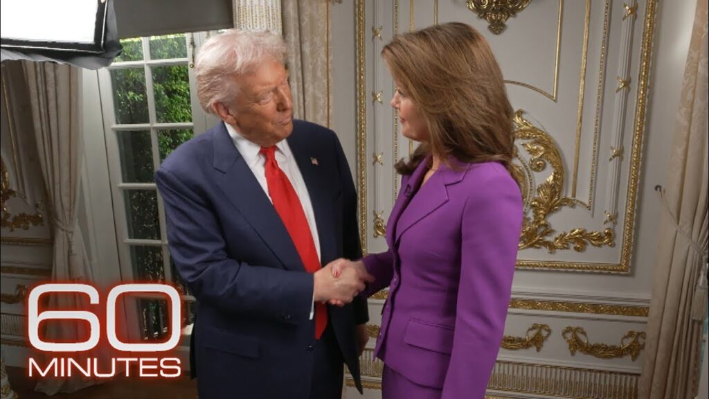 Trump praises ‘great person’ bari weiss taking over cbs news during ’60 minutes’ interview