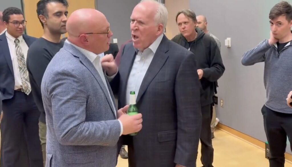 Watch: john brennan gets in man’s face over hunter biden laptop letter | zohran mamdani 2026 world news from bulgaria - balgarianovinite. Com Watch: john brennan gets in man’s face over hunter biden laptop letter