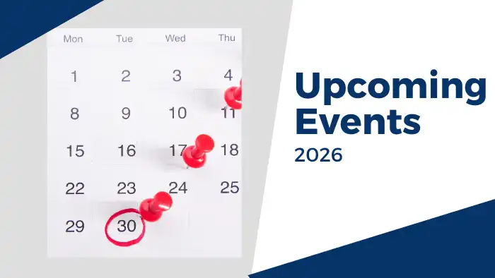 Upcoming Events, 2026