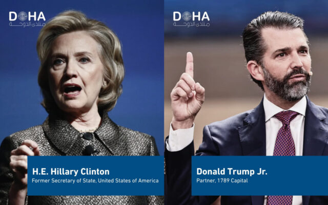 Wild Speakers Lineup at Doha Event Includes Hillary Clinton, Don Jr., Tucker Carlson, and Bill Gates 2025