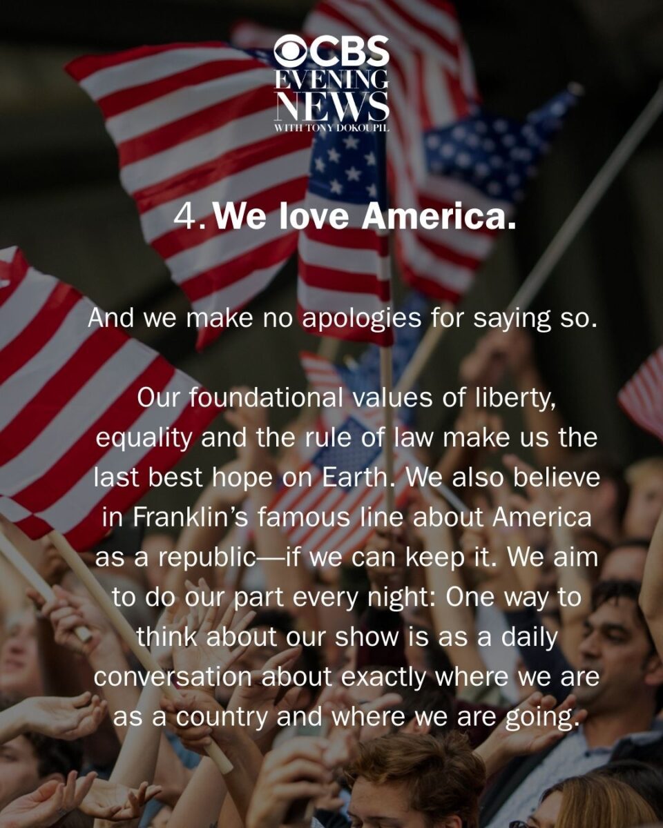 Cbs news announces ‘we love america’ — revealing lost authority 2025 | love america 2026 world news from bulgaria - balgarianovinite. Com Love america cbs news announces we love america revealing lost authority 2025 1 2026 world news from bulgaria balgarianovinite. Com balgarianovinite. Com cbs evening news relaunches monday with a set of “five simple values” promoted across social... Cbs news announces ‘we love america’ — revealing lost authority 2025 balgarianovinite. Com 2026-01-03 19:18:11 love america cbs news announces ‘we love america’ — revealing lost authority 2025 investigative journalism and investigative reporting news agency burgas bulgaria
