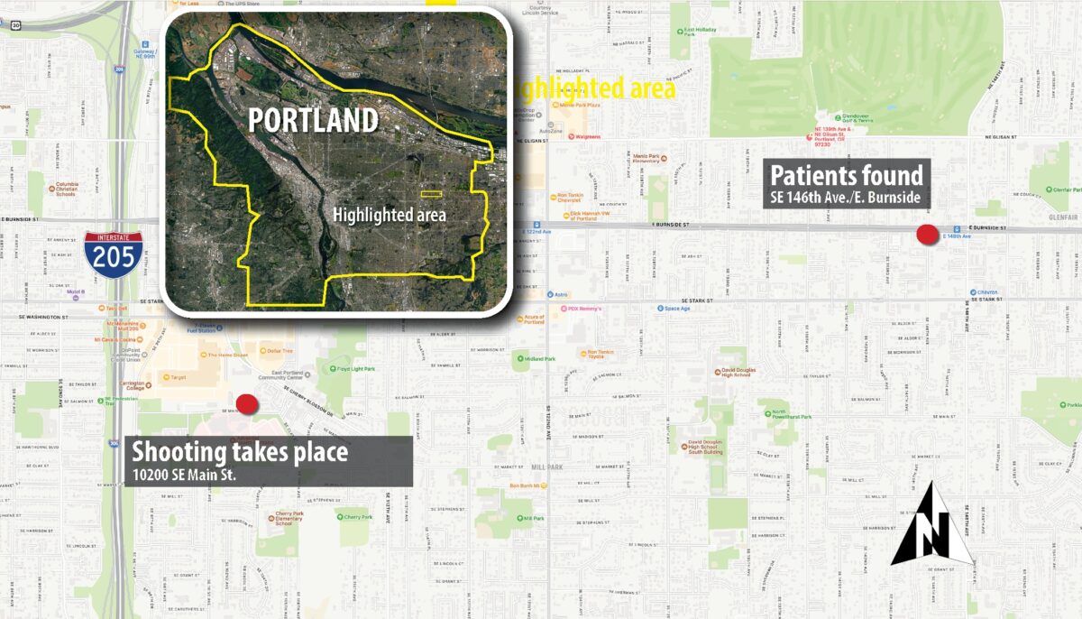 Map of shooting location