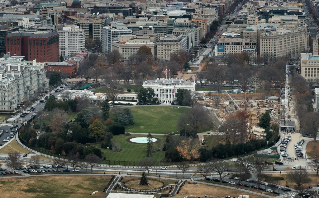 White House East Wing Demolition Continues For Trump Ballroom Construction