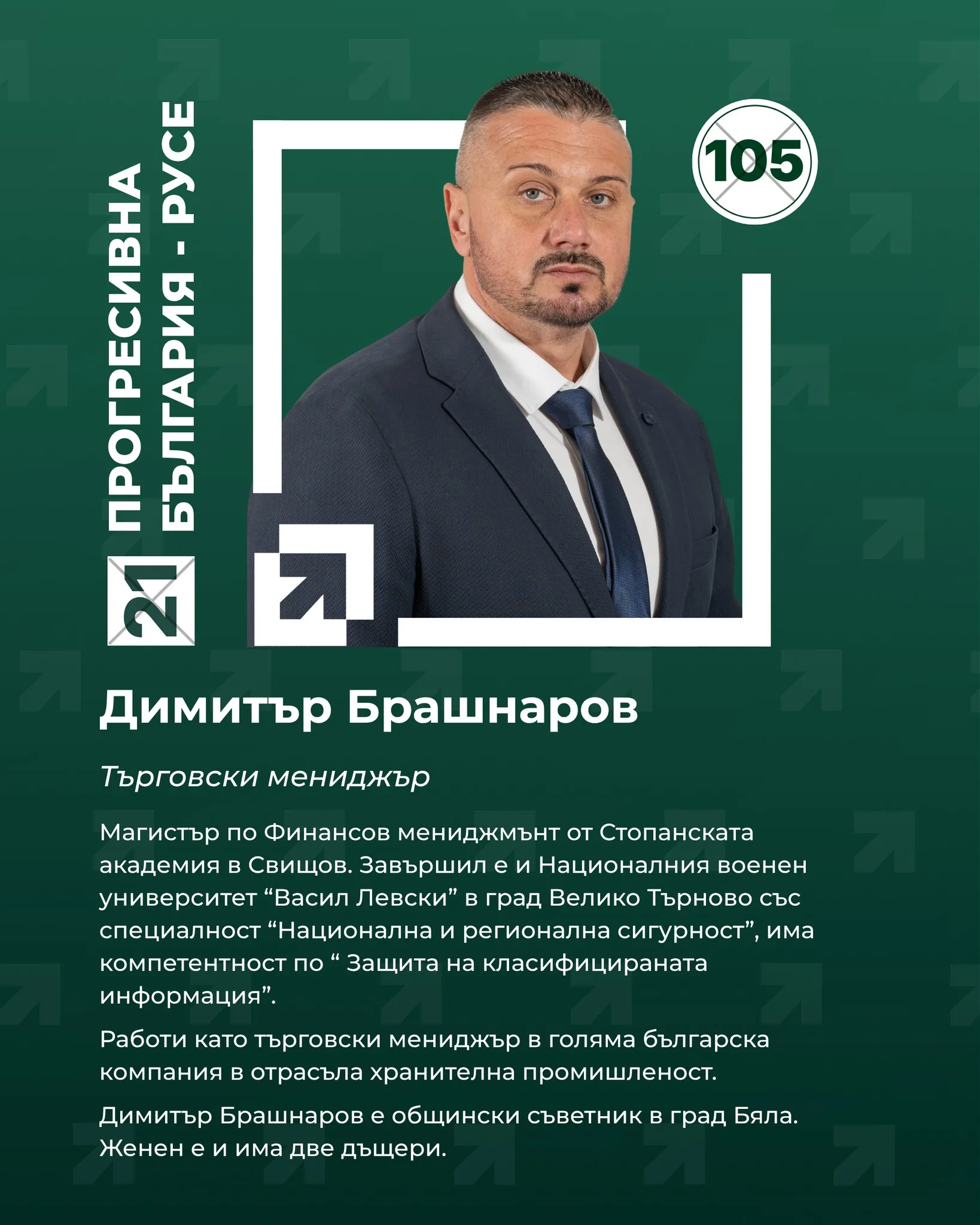 Новини kandidatskata lista progresivna balgariya ruse 4 2026 новините от българия това е нашият отбор. Това са хората, които застават с... Кандидатската листа на „прогресивна българия – русе“ за предстоящите парламентарни избори – хора от различни професии, с различен опит и път, но обединени от една обща цел: да работим за развитието на региона, за по-добри условия на живот и за по-силна българия 2026 българия новините balgarianovinite. Com 2026-03-24 16:13:34 новини кандидатската листа на „прогресивна българия – русе“ за предстоящите парламентарни избори – хора от различни професии, с различен опит и път, но обединени от една обща цел: да работим за развитието на региона, за по-добри условия на живот и за по-силна българия 2026 информационна агенция за разследваща журналистика и разследващ репортаж бургас, българия