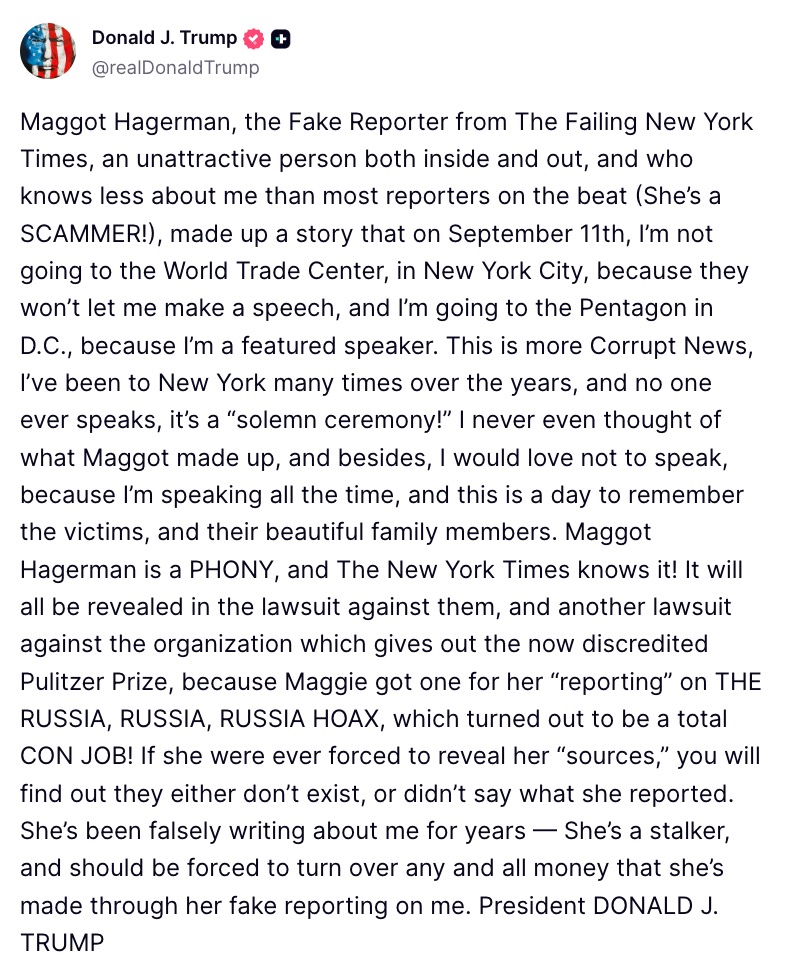 Trump erupts nyt maggot haberman epic tirade o 1 2026 world news from bulgaria bulgaria news president donald trump unleashed a furious personal attack on new york times reporter maggie haberman... Trump erupts at nyt’s ‘maggot haberman’ in epic tirade over 9/11 report 2026 българия новините balgarianovinite. Com 2026-08-28 22:08:35 trump erupts at nyt’s ‘maggot haberman’ in epic tirade over 9/11 report 2026 investigative journalism and investigative reporting news agency burgas bulgaria