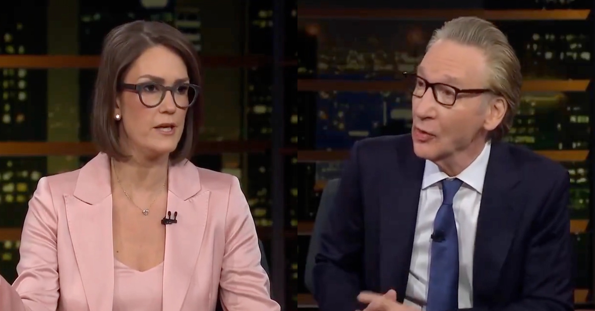 Bill Maher and Jessica Tarlov debating on Real Time
