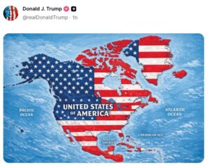 ‘Giant Baby’: Trump Irks Left and Right With Map Annexing Mexico and Canada 2026