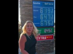 Marjorie Taylor Greene Stands in Front of Sign for $6.20 Gas and Says ‘This Is Trump’s Fault’ 2026 Marjorie Taylor Greene Stands in Front of Sign for $6.20 Gas and Says ‘This Is Trump’s Fault’ 2026