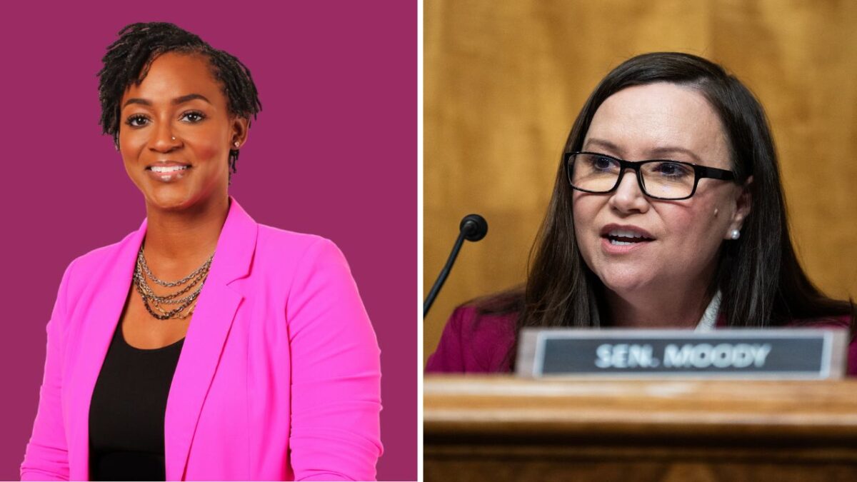 Florida senate candidates angie nixon, ashley moody