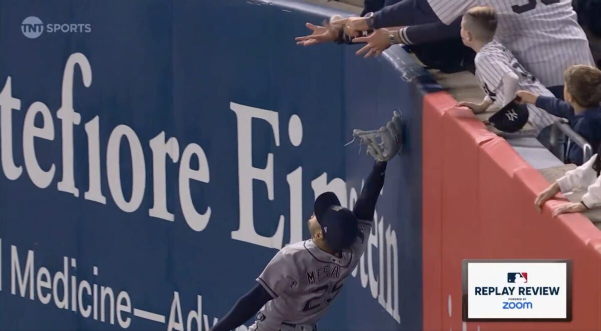Yankees fan interference