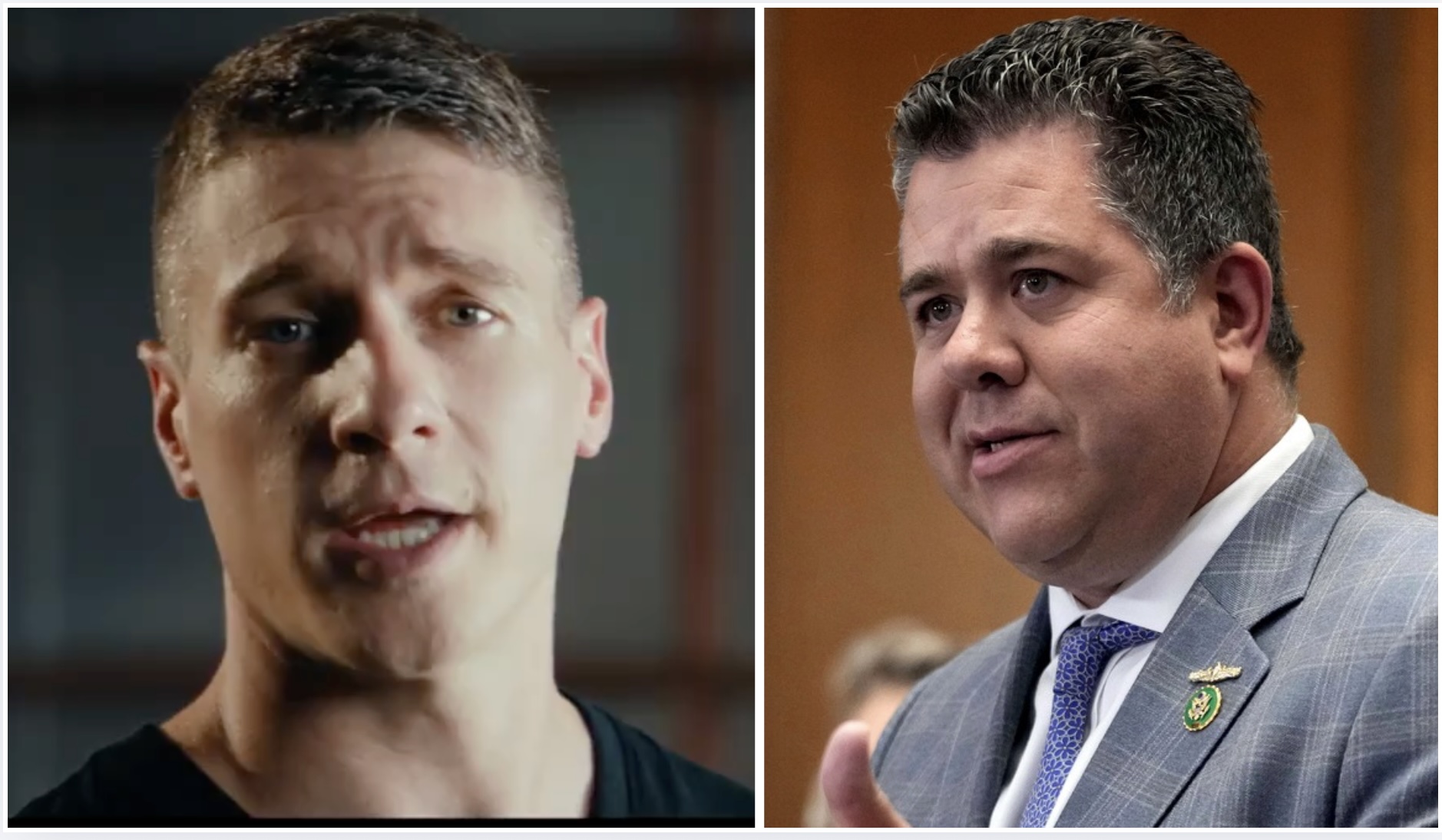 Chris gallant, left (screenshot); nick lalota, right (ap photo/patrick semansky, file)