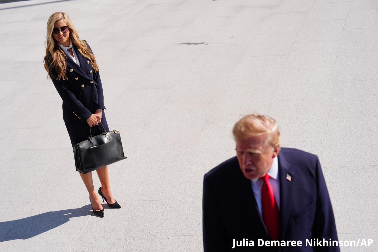 Katie Zacharia and Donald Trump