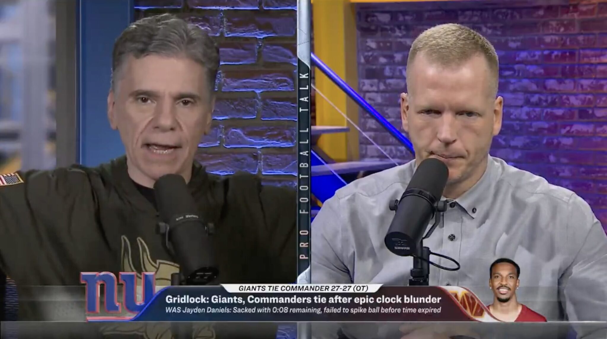 Sportswriter mike florio torches washington commanders for disastrous ending in tie vs. Ny giants: ‘disqualifying failure! ’ 2026