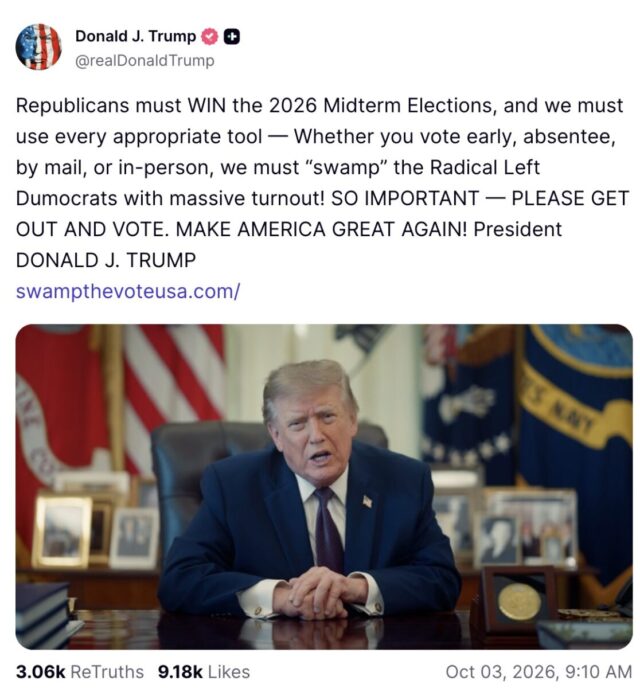 Trump Encourages MAGA To Vote By Mail — After Months of Warning Against Mail-In Ballot Fraud 2026